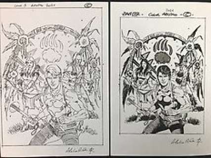 Piccinelli, Alessandro - 2 Original cover - Zagor - La Prigioniera degli Huron - 2021 | Catawiki