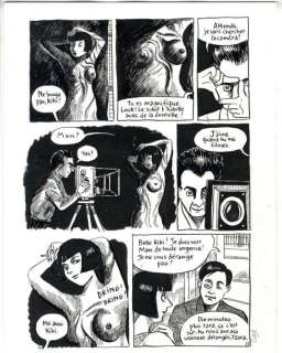 Catel - Kiki de Montparnasse Planche originale Ã  l‘encre de chine n°2, issue