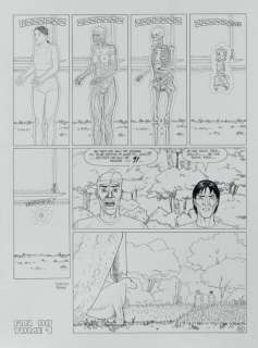 Leo | Kenya Double planche originale Ã  l’encre de chine n°54 et 55, issue | Cornette de St Cyr