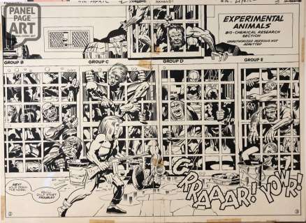 Jack Kirby - Kamandi 16 - Double Page Splash