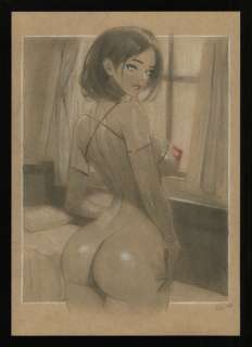 Edward Edgar Wawrzaszek - 1 Original drawing - Les Pin-up d’Edgar - 2024 | Catawiki