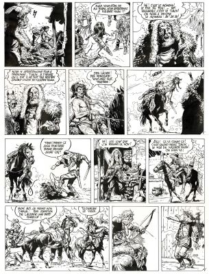 Franz | Poupée d’ivoire, Le tombeau Scythe, planche originale à l’encre de chine. | Septimus