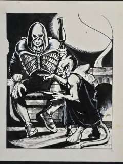 Magnus - 1 Original page - Magnus - Illustrazione Originale ” Il Guerriero ed il Folletto ” | Catawiki