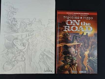 Mottura, Paolo - 1 Original drawing - Topolino e Pippo On The Road - 2015 | Catawiki