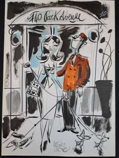 Lapone, Antonio - 1 Original colour drawing - 740 Park Avenue | Catawiki