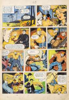 Sirius | Â«L’Epervier BleuÂ». Encre de Chine et gouache de couleur pour la | Tessier Sarrou