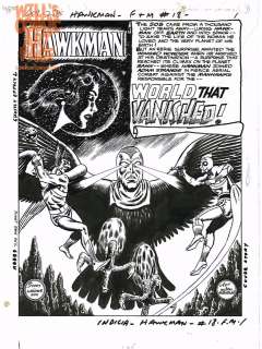 Murphy Anderson - Hawkman #18 Pg 1 Splash (Dc, 1967) Adam Strange