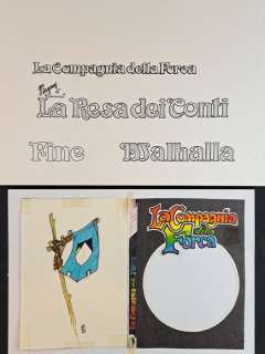 Magnus & Romanini - 1 Original colour drawing - La Compagnia della Forca - Studio per le Copertine e Titoli | Catawiki