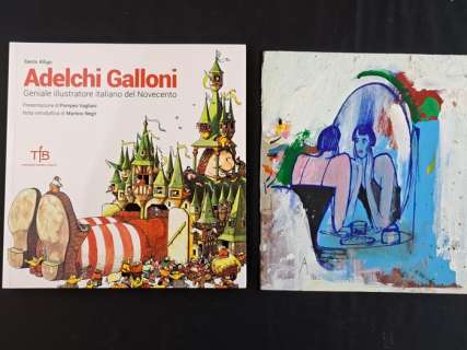 Galloni, Adelchi - 1 Original colour drawing - Lo Specchio - Con Libro Catalogo | Catawiki