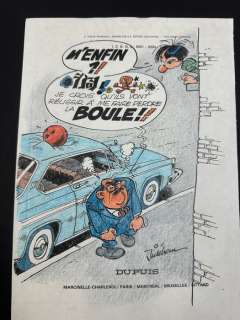 Jidéhem - 1 Original colour drawing - Gaston - Gaston et De Mesmaeker - 1978 | Catawiki