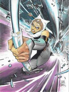 Juan Samu - Ahsoka Tano Painted Commission Issue Painted Page Commission