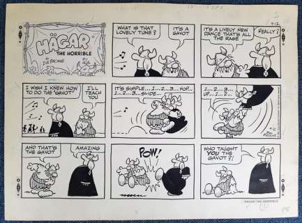 Dik Brown - 1 Original page - Hägar - Sontagsseite 12.09.1982 | Catawiki