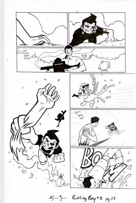 Raymar Brunson | Raymar Brunson - GATLING BOY - Issue#1 Page#17 | Panel Punk Comics Originals