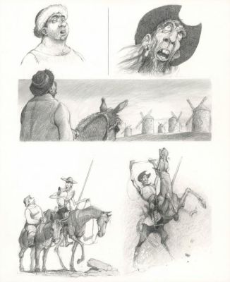 Paul & Gaëtan Brizzi | Planche originale n° 052 - Don Quichotte de la Manche | Daniel Maghen