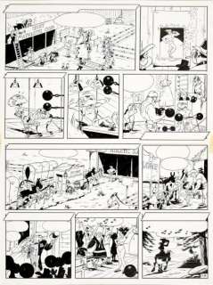 Studio Morris (Pille) | STUDIO MORRIS LUCKY LUKE. L’ALIBI. Encre de Chine pour la planche de f | Coutau Bégarie