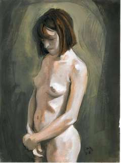 De Metter, Christian - 1 Original colour drawing - Nu - 2011