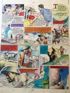 Juillard, Claude-Henri - 2 Original colour page - Valérie - Planches 25 et 26 - 1961