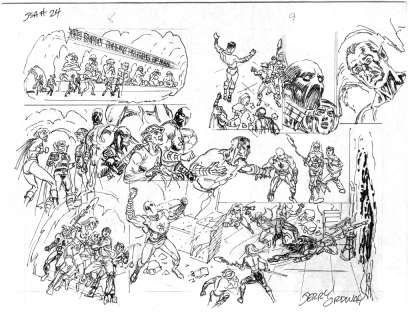 Jerry Ordway | Jsa #24 Page 8-9 Prelim | ComicArtFans Classifieds