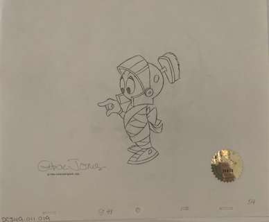 Chuck Jones Marvin the Martian Production Drawing 1980 | Animazing Gallery