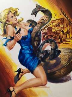 Di Stefano, Giovanni - 1 Original cover - Bonnie Gangster Story #131 - Droga e serpenti - 1974 | Catawiki