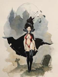 Rosati, Giacomo - 1 Original colour drawing - Vampirella | Catawiki