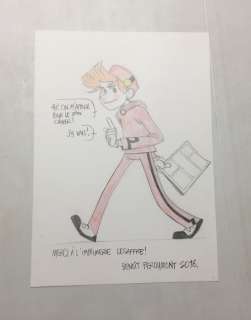 Feroumont, Benoît - 1 Original colour drawing - Spirou et Fantasio - 2016