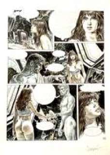 PAOLO ELEUTERI SERPIERI - Original page for Druuna Aphrodisia. Cm. 25x35. Signed. Mint. Code 9208