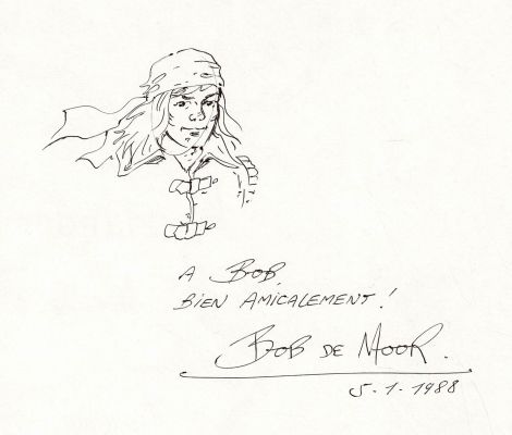 Bob de Moor | Lot 238 - Cori le moussaillon, L’expédition maudite en édition originale, agrémenté d’une dédicace. Proche de l’état neuf. | Septimus