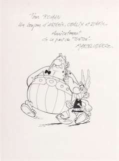 Uderzo (Marcel) | Astérix, illustration Ã  l’encre de Chine… | Millon