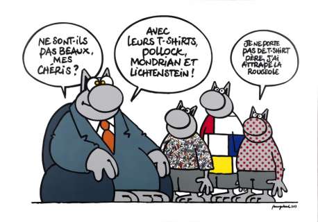 Geluck | Acrylique sur toile intitulée "L’Enfance de… | Millon