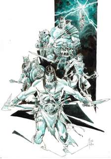 Rubini, Michele - 1 Original colour drawing - Middle Age Heroes - Conan, Wolverine, Hulk & others - 2021 | Catawiki