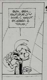 Seron, Pierre - 1 Original page - Les Petits Hommes - T. 50 - page 44 - Dernière planche des Petits Hommes - Eslapion 3 - 2010 | Catawiki