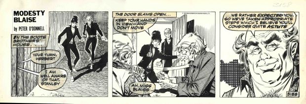 Enric Badia Romero | Modesty Blaise – Original daily strip #3158 – The Wicked Gnomes – Romero | Origin Of Comics
