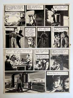 Craenhals, François - 1 Original page - Rémy et Ghislaine T1 - Le Cas étrange de Mr. de Bonneval - 1952 | Catawiki