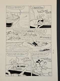 Romano Scarpa, Siegel - 1 Original page - Zio Paperone e Il Viaggio nel Paese che Non c’e’ | Catawiki