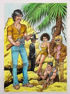 Gürsel, Gürcan - 1 Original colour drawing - Hommage à Malik | Catawiki