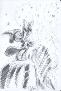 Garrido, Sergio | Original Sketch  - Mickey Mouse  - The Sorcerer’s Apprentice | Catawiki