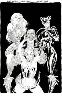 Guillem March - Batman Rebirth 1 Cover Catwoman Poison Ivy Harley Quinn