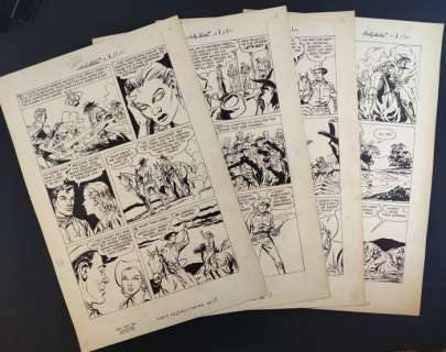 Smalle, Ed - 4 Original page - Billy The Kid - #10 "The Hanging of Dan Magee" - 1952 | Catawiki