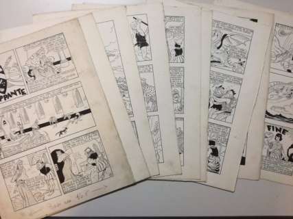 Carlo en Vittorio Cossio - 16 Original page - Il Drago Galoppante (jaren 30/40) | Catawiki