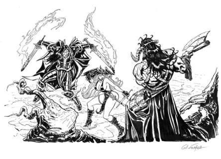 Formosa, Gil - 1 Original drawing - Chroniques de la Lune Noire - Attack | Catawiki