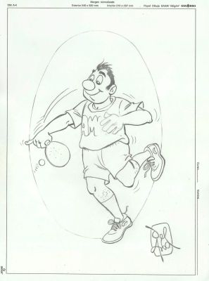 The Ink Archive | 3 Original drawings – Sports – Del Árbol | Origin Of Comics