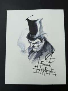 Francesco “Matt” Mattina - 1 Original drawing - Der Pinguin (Böse, Böse) - Live Rock | Catawiki