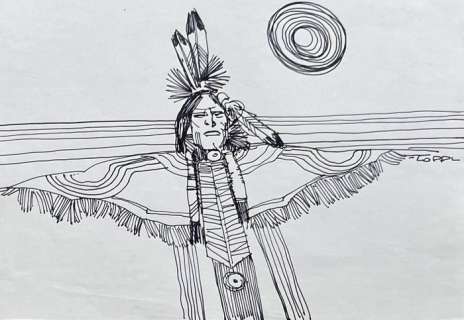 Toppi, Sergio - 1 Original drawing - Indian | Catawiki