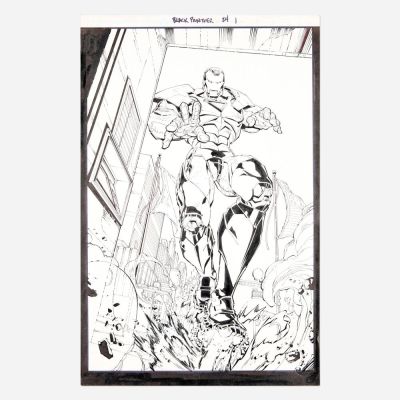 Lot 108 - Marcus To and Don Ho, Black Panther #24 Story Page 1 Original Art (Marvel Comics, 2005) | Landry Pop Auctions