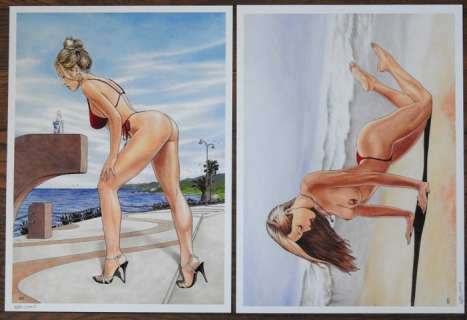 Lounis Chabane - 2 tirages d’art série Summertime signés | Catawiki