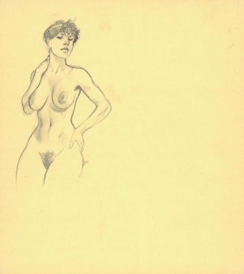 André Juillard | Crayonné original - Le Cahier bleu | Daniel Maghen