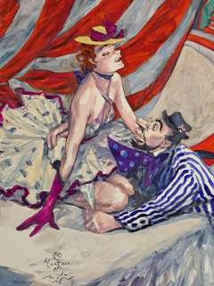 Smudja, Gradimir - 1 Original colour drawing - Lautrec a la Plage | Catawiki