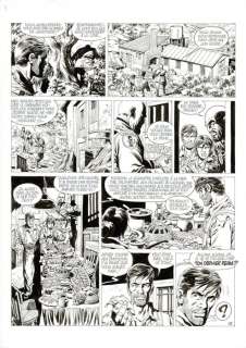 Mitton, Jean-Yves - 1 Original page - De Silence et de Sang T8 - Les 4 provinces de L’Ave Maria - 1994 | Catawiki