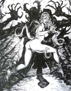 Pontet, Cyril - 1 Original drawing - Succubus - Sellenia en fâcheuse posture - 2025 | Catawiki